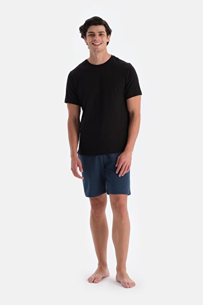 Dagi Pantaloni scurți de pijama cu două șuruburi, albastru bleumarin