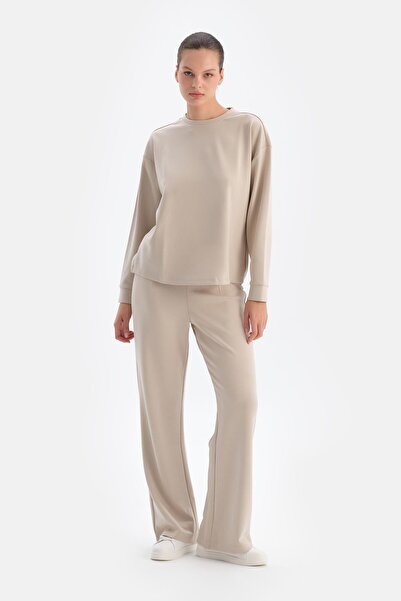 Dagi Krem Gizli Fermuarlı Modal Pantolon