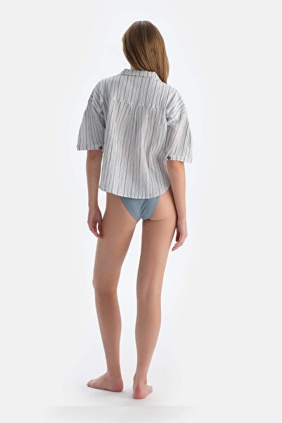 Dagi Μπλε κοντό πουκάμισο