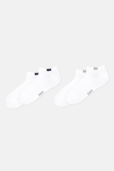 Dagi Бели мъжки спортни чорапи, 2 чифта
