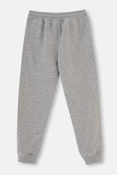 Dagi Gray Melange Basic Unisex Tracksuit Bottom