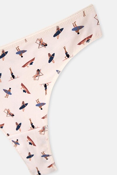 Dagi Multicolor Women's 3-Piece Patterned Thong Panties