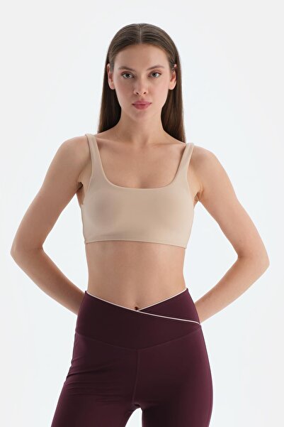 Dagi Women's Side Supported Sports Bra with Thin Straps