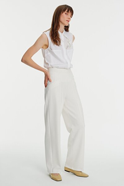 Exquise Palazzo Elastic Waist Knitted Trousers