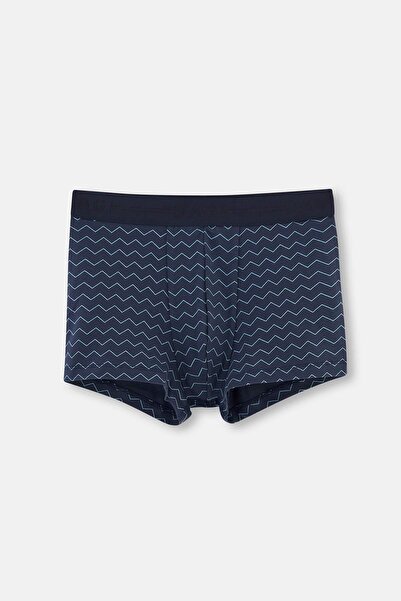 Dagi Boxer cu model albastru bleumarin