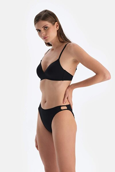 Dagi Black Bikini Bottom - Low Waist Design