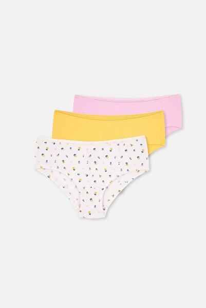 Dagi Chiloți hipster cu model multicolor pentru femei, pachet de 3