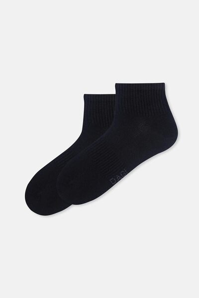 Dagi Black Men's 2-Piece Sports Socks