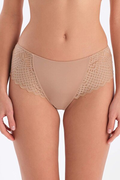 Dagi Dark Skin Lace Detailed Premium Basic Brief Panties