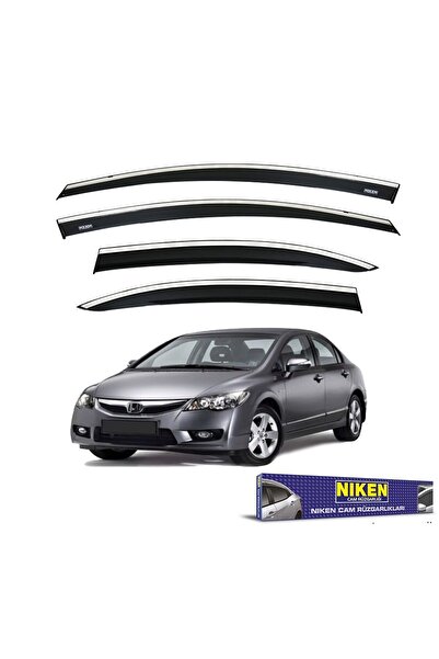 Niken Honda Civic Fd6 Uyumlu Cam Rüzgarlığı Kromlu 2007