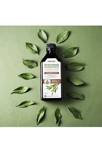 novlex ® Zeytin Yaprağı - Oleuropein (Olive Leaf) ve Piperin Ekstraktı (Ekstresi) İçeren Takviye Edic