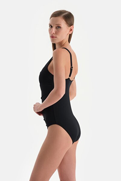 Dagi Černé plavky s výstřihem do U