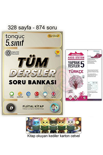 Tonguç Yayınları 5. Sınıf Tüm Dersler Soru Bankası
