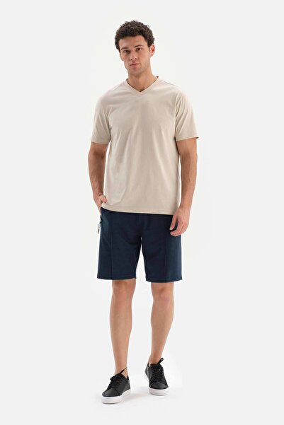 Dagi Lacivert Iki Iplik Cepli Şort