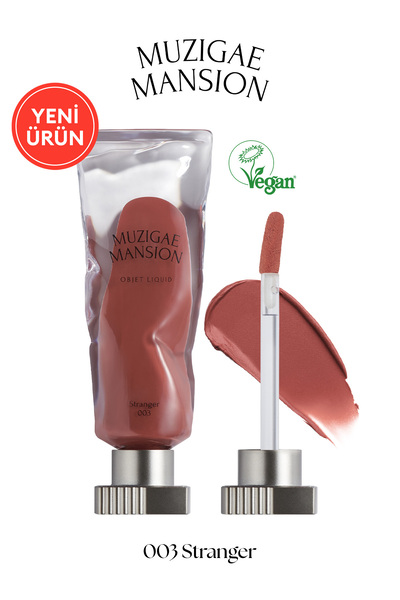 Muzigae Mansion Gül Özlü, Kadife Bitiş Sunan, Nemlendirici ve Kalıcı Tint MUZIGAE MANSION Objet Liquid 003 Stranger