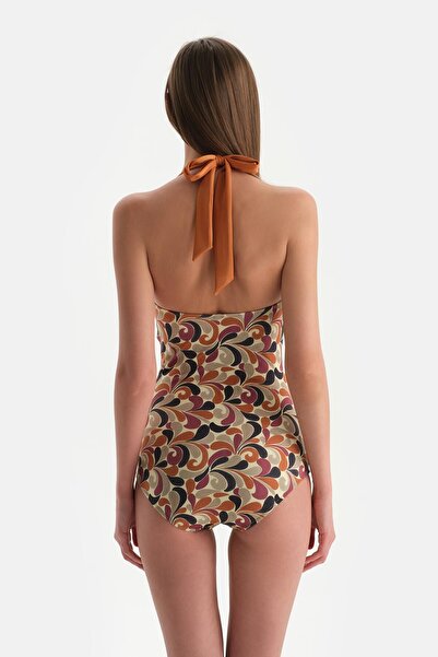 Dagi Καφέ μπικίνι στράπλες καλυμμένο μαγιό