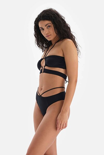Dagi Schwarzes trägerloses Bikinioberteil mit festem Träger