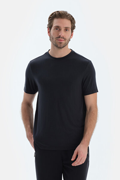 Dagi Μαύρο μπλουζάκι με κοντό μανίκι με λαιμόκοψη