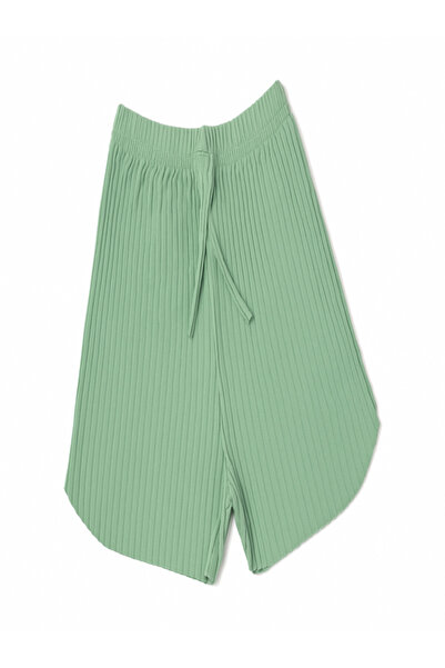 Ersa %100 Pamuk Kadın Fitilli Çizgili Ince Şort