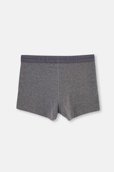 Dagi Anthracite Melange Compact Flat Boxer