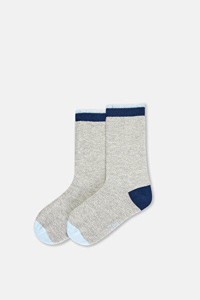 Dagi Navy Blue Boy's 2-Piece Argentine Patterned Socks