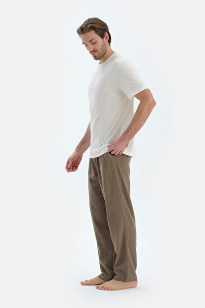 Dagi Ανοιχτό πράσινο υφή ίσιο παντελόνι