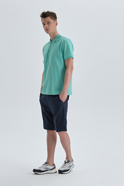 Dagi Μέντα βαμβακερό μπλουζάκι με γιακά πόλο