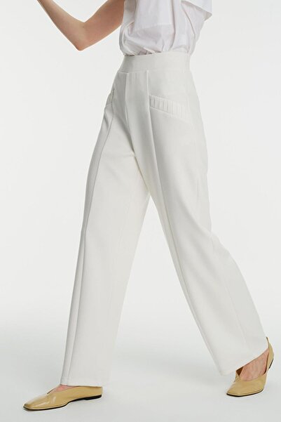 Exquise Palazzo Elastic Waist Knitted Trousers