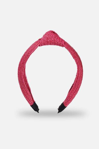 Dagi Pink Women's Wicker Crown Knot