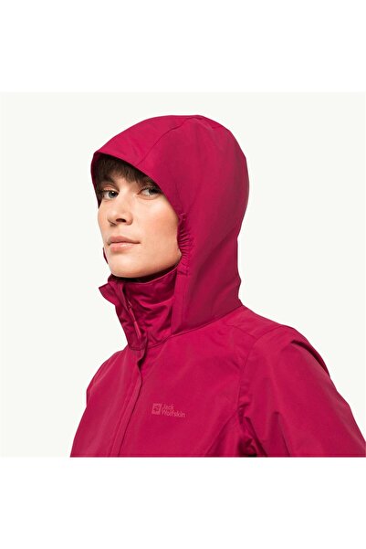 Jack Wolfskin Stormy Point 2L JKT Γυναικείο Μπουφάν 1111202-2160 Cranberry