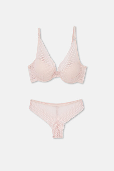 Eros ERSK1120 حمالة صدر من الدانتيل الزنجبيلي بدون كوب.