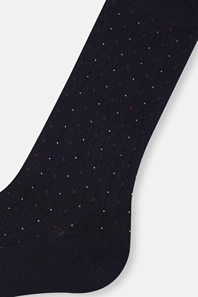 Dagi Men's Patterned Bamboo Socks - Navy Blue