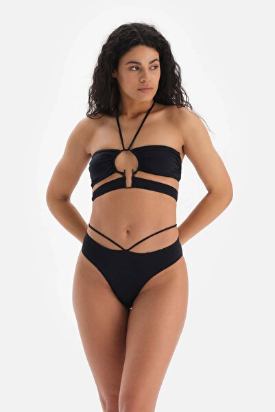 Dagi Schwarzes trägerloses Bikinioberteil mit festem Träger
