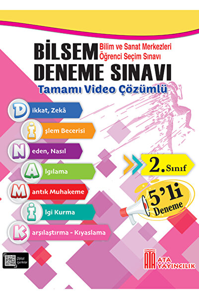 Ata Yayıncılık 2. Sınıf Bilsem 5'Li Deneme Sınavı