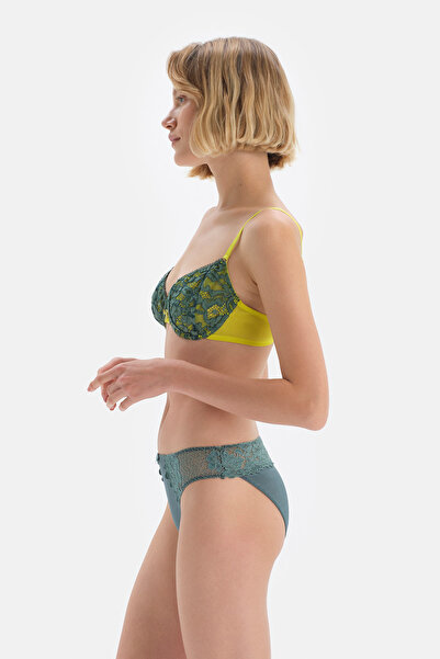 Dagi Πράσινη δαντέλα Λεπτομερής Micro Slip