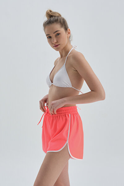 Dagi Fuchsia Micro Swim Shorts with Elastic Waist