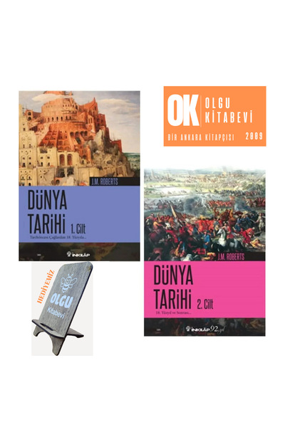 İnkılap Kitabevi Dünya Tarihi - 2 Cilt Takım / J. M. Roberts /