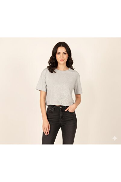 Sıvoza Women's Basic Crop T-shirt