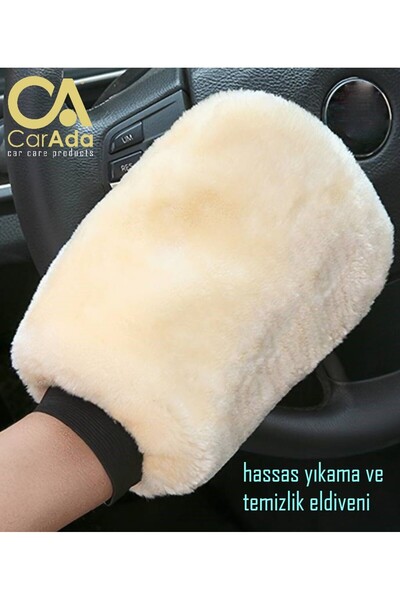 CarAda Hassas Yıkama Ve Temizlik Eldiveni, Piyano Black Bölgeler Için Özel Doku