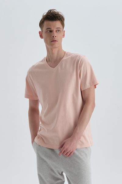 Dagi Бавовняна футболка з V-подібним вирізом