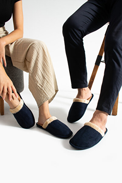 Special Action Men's and Women's Home Slippers - Winter Dowry Slippers with Fur Inside, Light Sole, Noiseless (Narrow Fit)