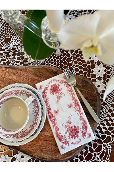 Antique Dream Valeria Pink Garson Katlama Sunum Peçetesi 16lı