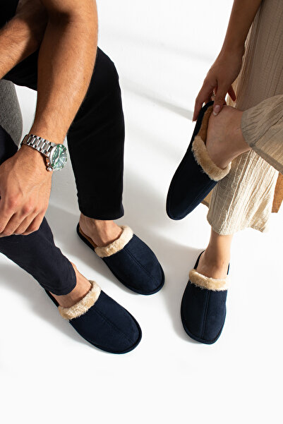 Special Action Men's and Women's Home Slippers - Winter Dowry Slippers with Fur Inside, Light Sole, Noiseless (Narrow Fit)