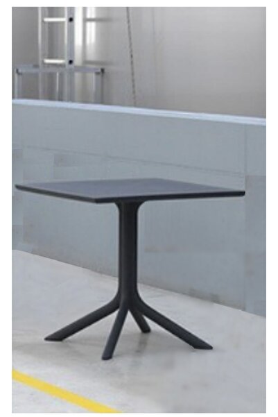 ZİYNET HOME Kare Masa Amanda Bahçe Balkon Teras Masası 80x80 Cm