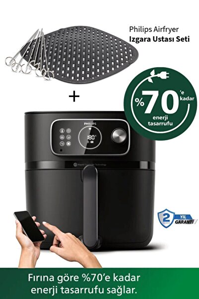 Philips Izgara Ustası 22'si 1 arada pişirme fonksiyonlu Combi Xxl Connected 7000 Serisi Airfryer-Fritöz