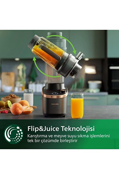 Philips Smotie & Flip&Juice Meyve Sıkacağı Modüllü Yüksek Hızlı Blender 7000 Serisi