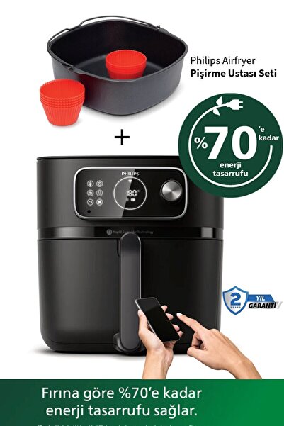 Philips Pişirme Ustası + 22'si 1 arada pişirme fonksiyonlu Combi Xxl Connecte...