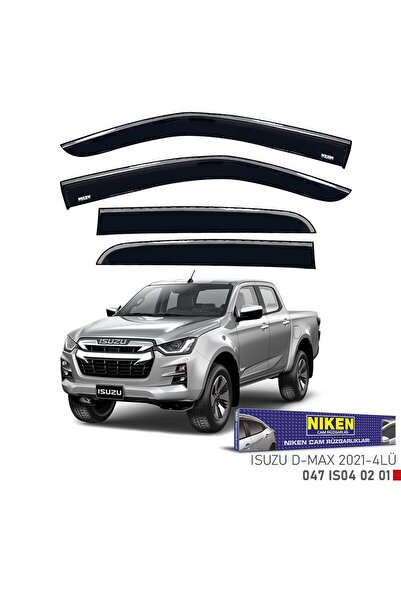 Niken Isuzu dmax cam rüzgarlığı kromlu 2021+