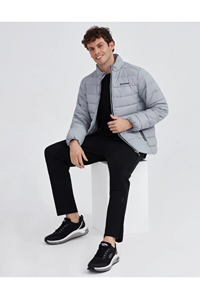 SKECHERS M Εξωτερικά Ενδύματα Παλτό με επένδυση S231242 Ανδρικό παλτό casual ΓΚΡΙ