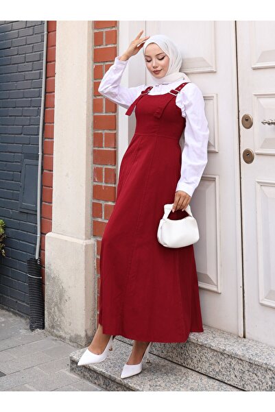 VAV SÜLFÜR GABARDİN JİLE - Bordo - Vav